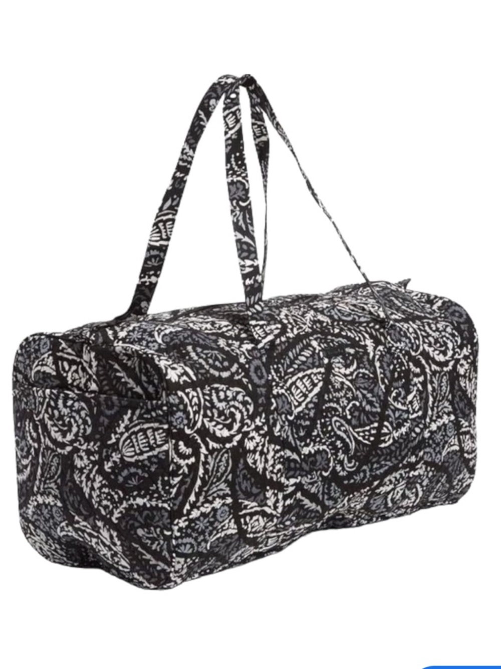 Vera Bradley Noir Paisley Quilted Travel Duffel